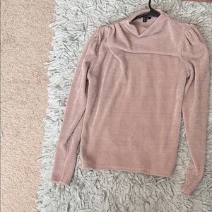 Express Soft Blush Cowl Neck Sweater